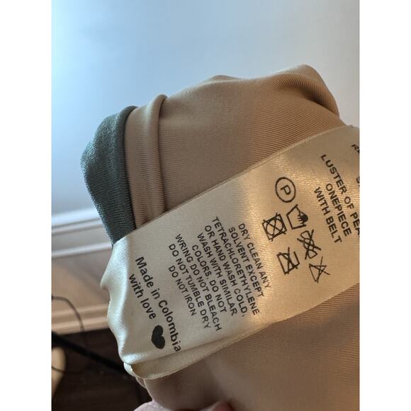 JOHANNA ORTIZ Luster Of Pearls One-piece Swimsuit Green Belted Large NWT $495 - Picture 9 of 15